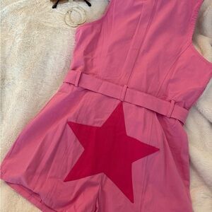 Pink Denim Romper ⭐️